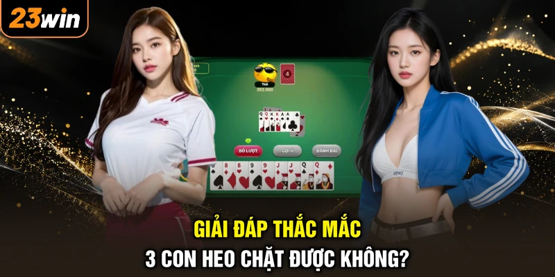 Giải đáp thắc mắc 3 con heo chặt được không?