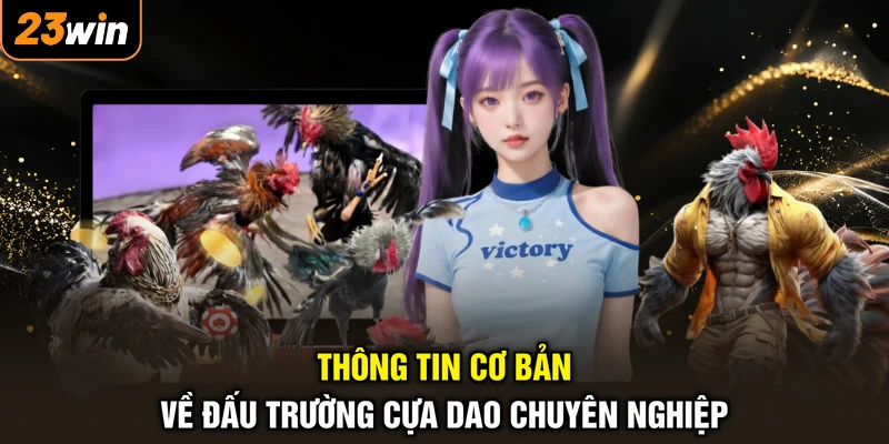Đá Gà Cựa Dao - Sàn Đấu Rực Lửa, Đòn Hiểm Xuất Chiêu 3 Thông tin cơ bản về đấu trường cựa dao chuyên nghiệp